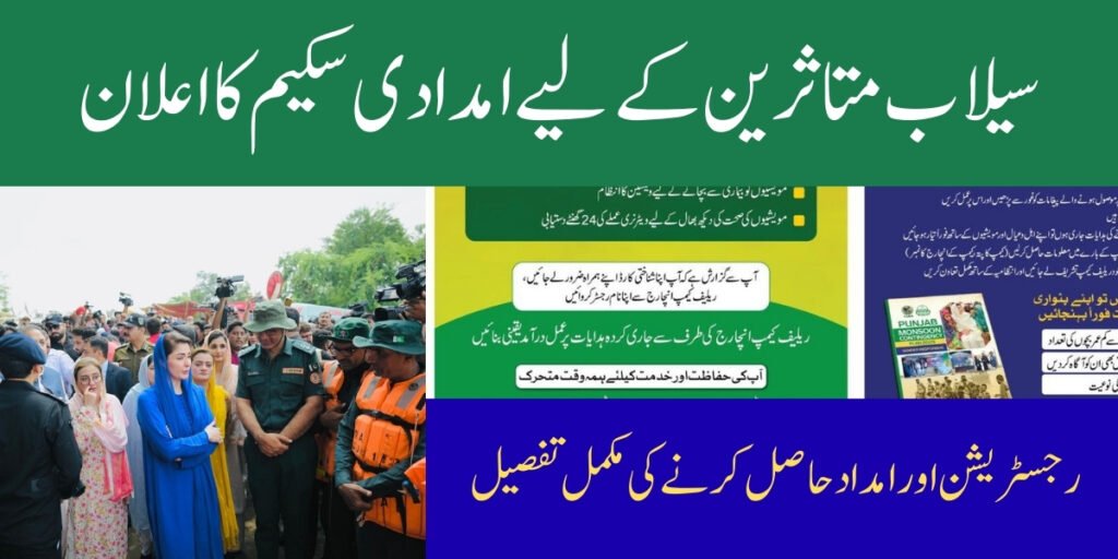 CM Punjab Flood Relief Program 2025 Registration and Financial Aid